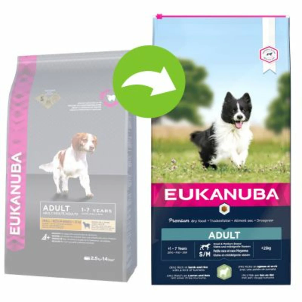Eukanuba Dog Adult Small - Medium Lam - Rijst 4 Eukanuba Dog Adult Small - Medium Lam - Rijst - Afbeelding 2