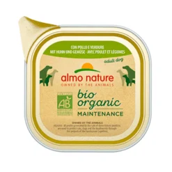 32x Almo Nature Bio Organic Maintenance Hondenvoer Kip En Groenten