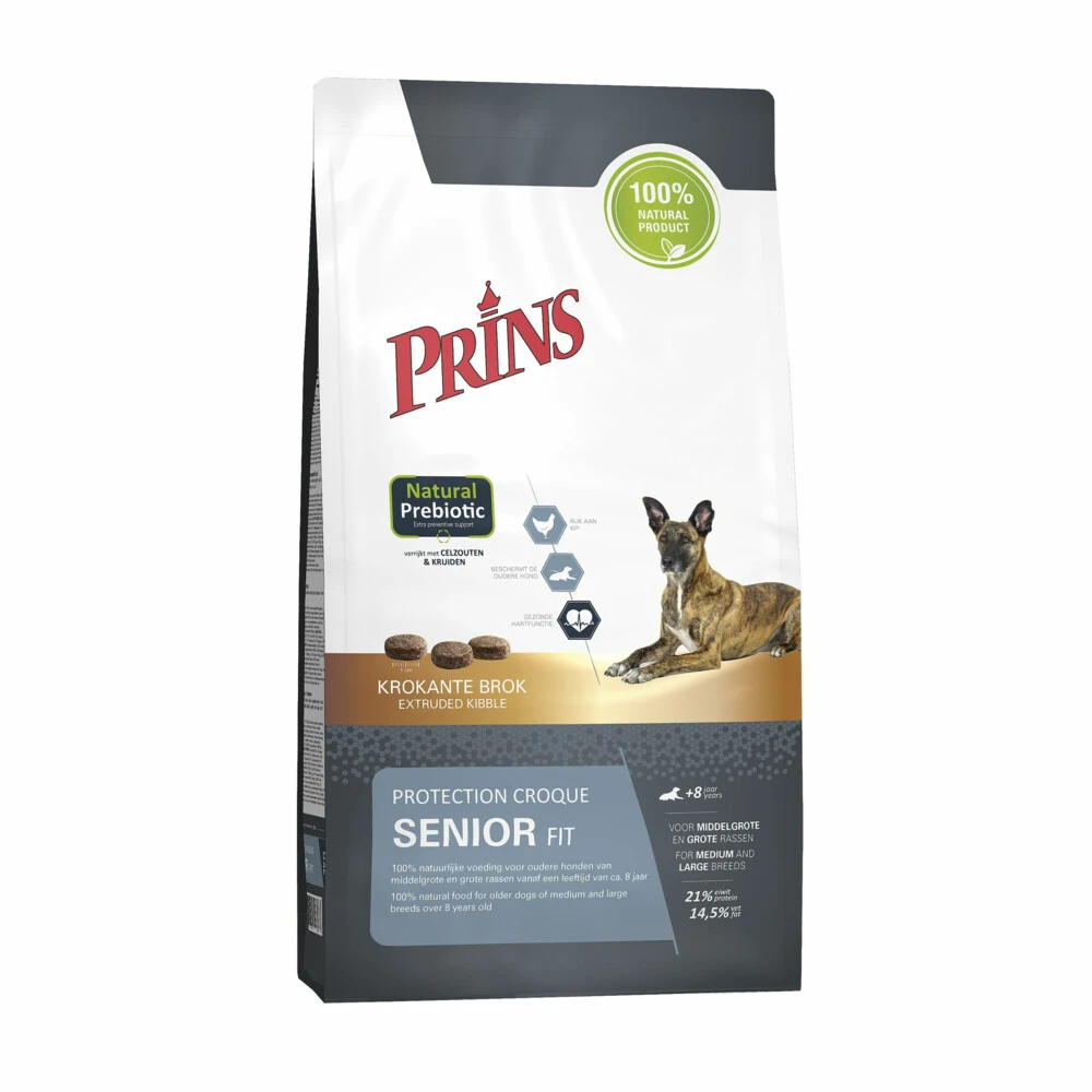Prins Protection Croque Senior Fit Hondenvoer 3 Prins Protection Croque Senior Fit Hondenvoer