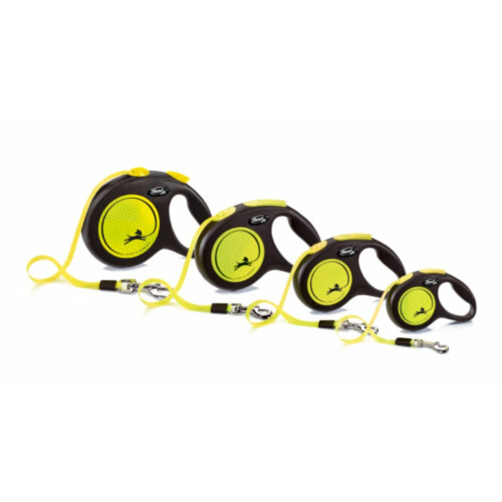 Flexi Rollijn New Neon Tape Geel 5 Flexi Rollijn New Neon Tape Geel - Afbeelding 3