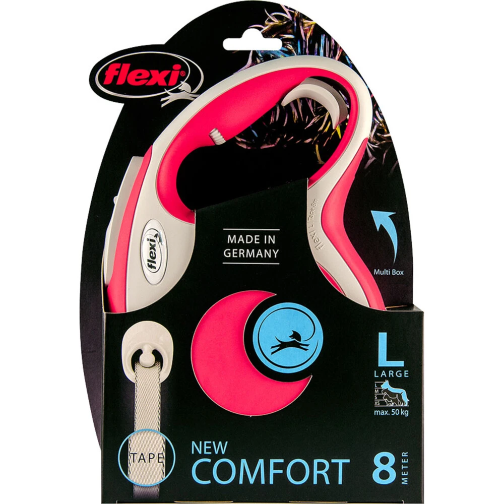 Flexi Rollijn New Comfort Tape Rood 3 Flexi Rollijn New Comfort Tape Rood