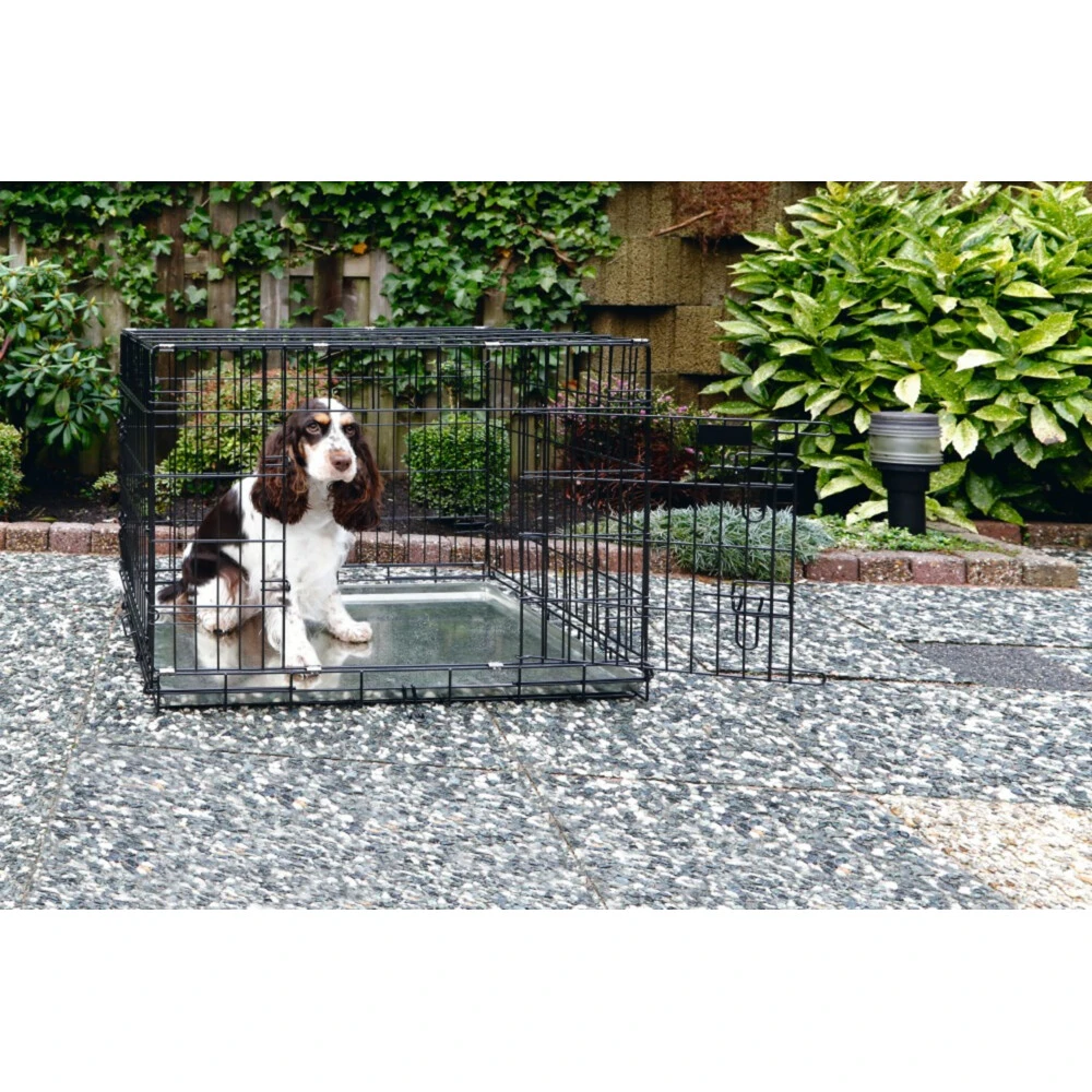 Beeztees Hondenbench 2 Deurs Zwart 5 Beeztees Hondenbench 2 Deurs Zwart - Afbeelding 3