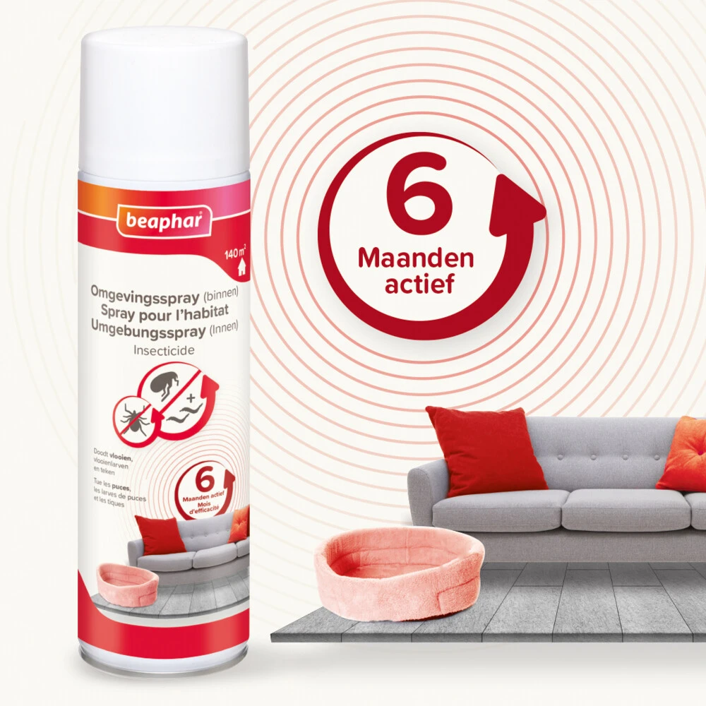 Beaphar Vlooienmiddel Omgevingsspray 4 Beaphar Vlooienmiddel Omgevingsspray - Afbeelding 2