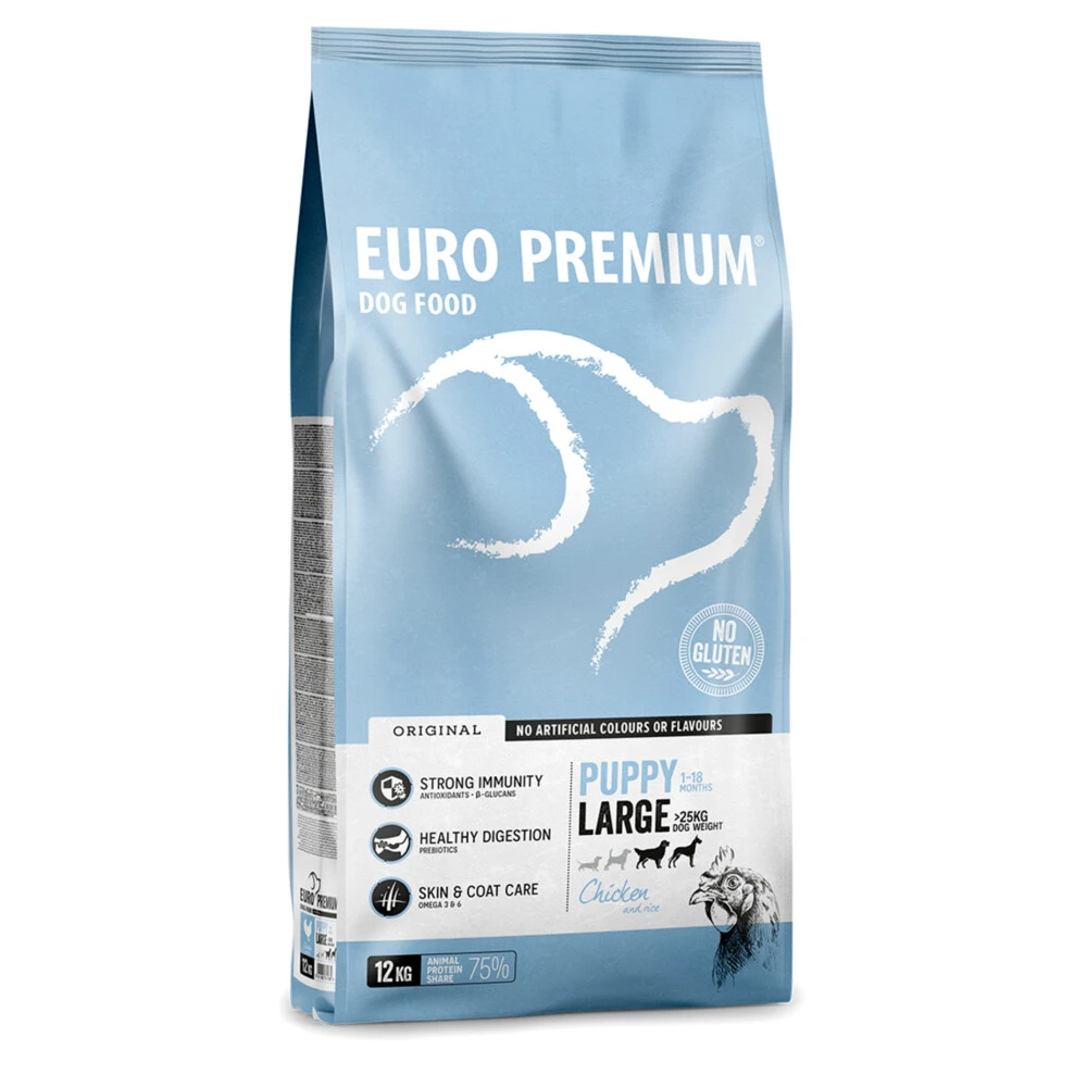 Euro-Premium Puppy Large Kip - Rijst 4 Euro-Premium Puppy Large Kip - Rijst - Afbeelding 2