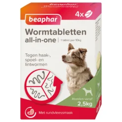 Beaphar All-in-one Ontworming Tabletten 2,5 - 40 Kg