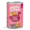 6x Edgard & Cooper Blik Vers Vlees Puppy Hondenvoer Eend - Kip -Lief Beest Verkoopwinkel 993031