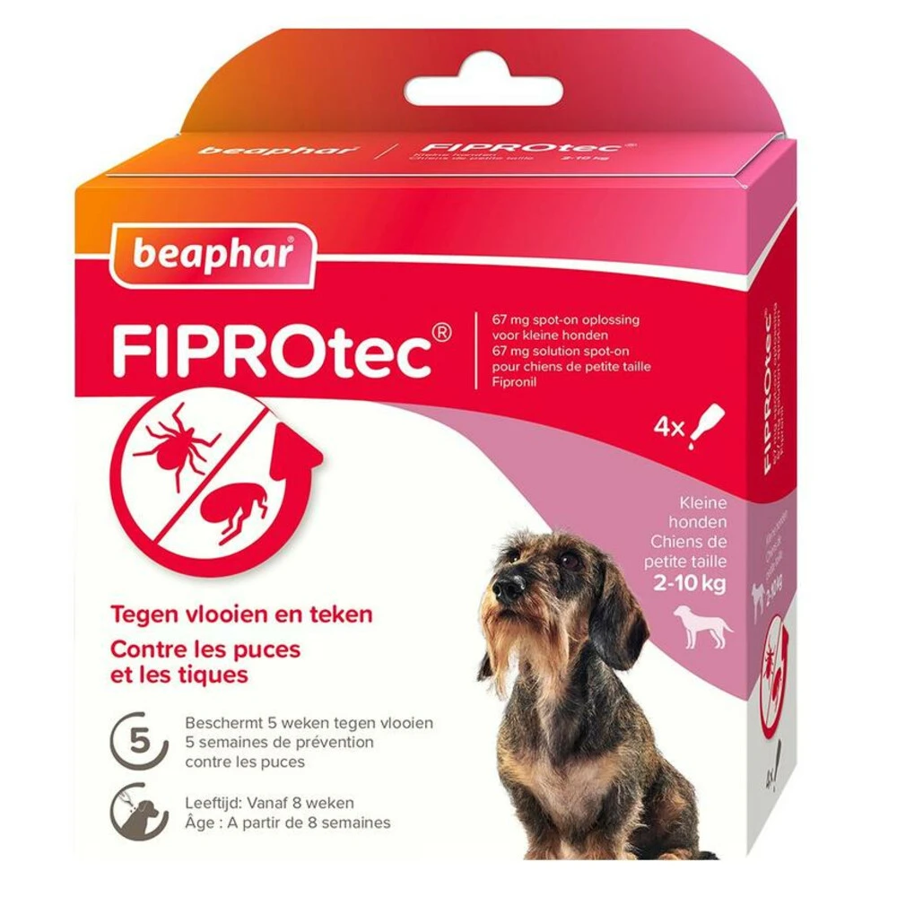 Beaphar Fiprotec Anti Vlooien En Teken Druppels 2 - 10 Kg 3 Beaphar Fiprotec Anti Vlooien En Teken Druppels 2 - 10 Kg