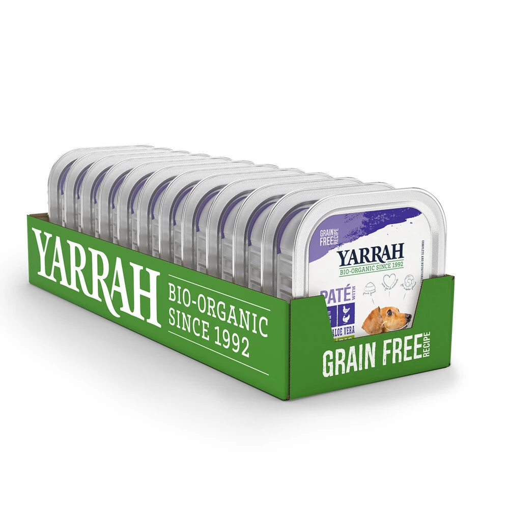 12x Yarrah Bio Hondenvoer Paté Kip - Kalkoen 3 12x Yarrah Bio Hondenvoer Paté Kip - Kalkoen